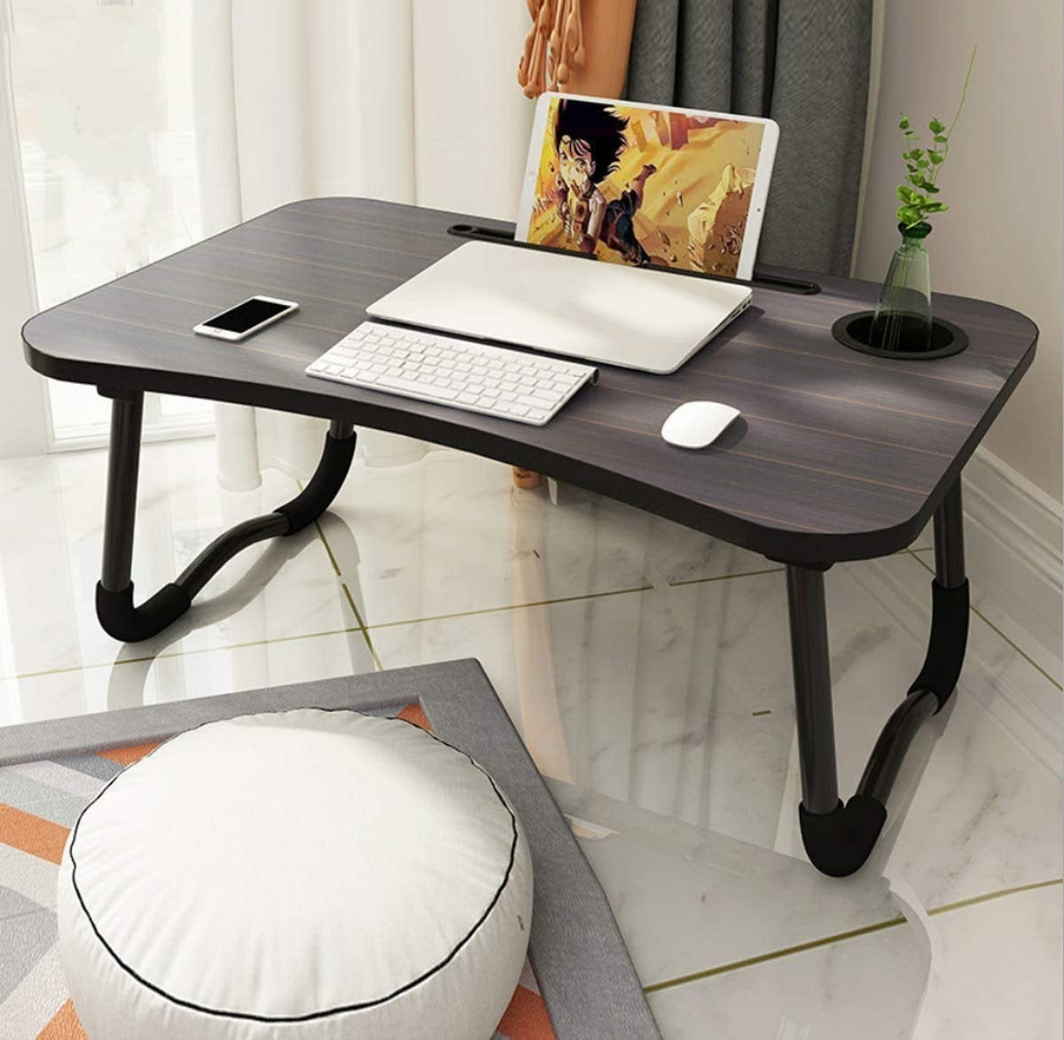 Wooden Foldable Laptop Table - Cartiva7