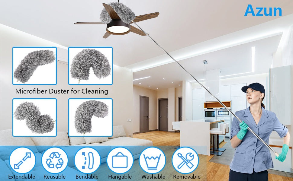 Microfiber Duster Extendable up-to 8 feet - Cartiva7