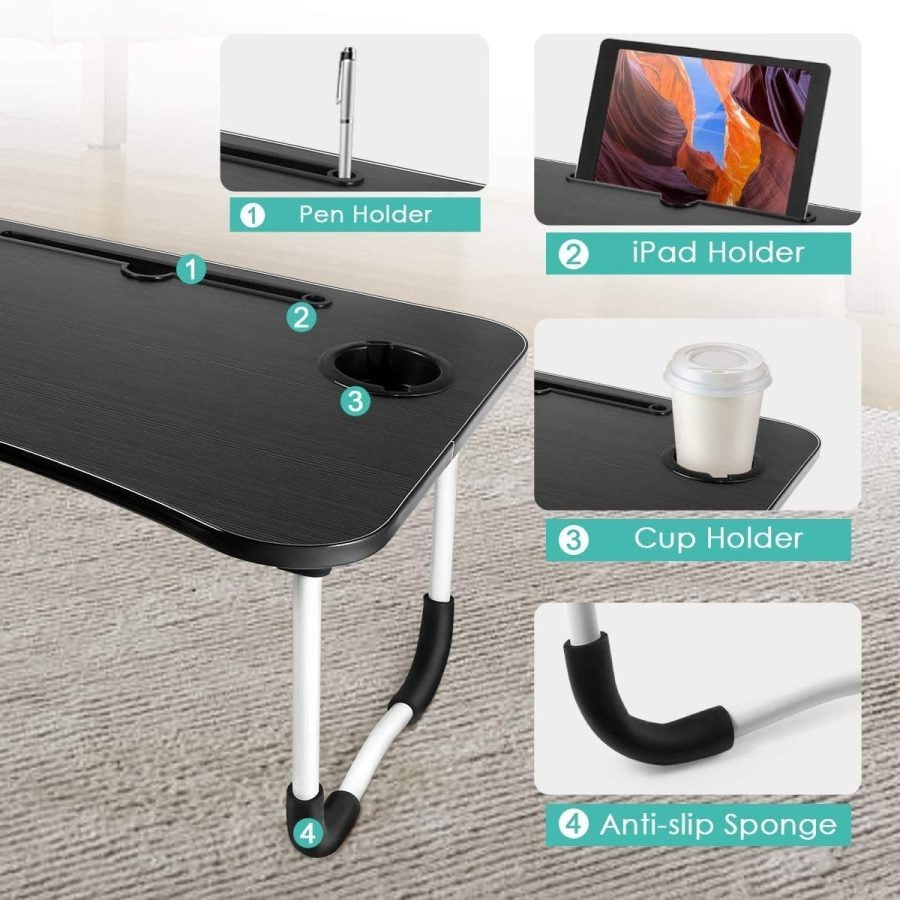 Wooden Foldable Laptop Table - Cartiva7