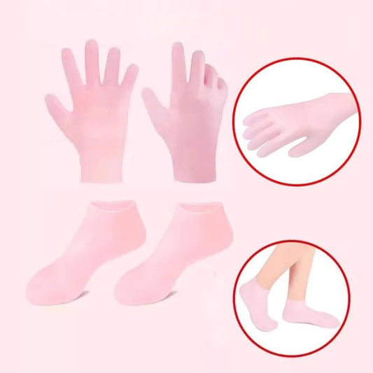 1 Set Silicone Moisturizing Socks & Gloves - Cartiva7