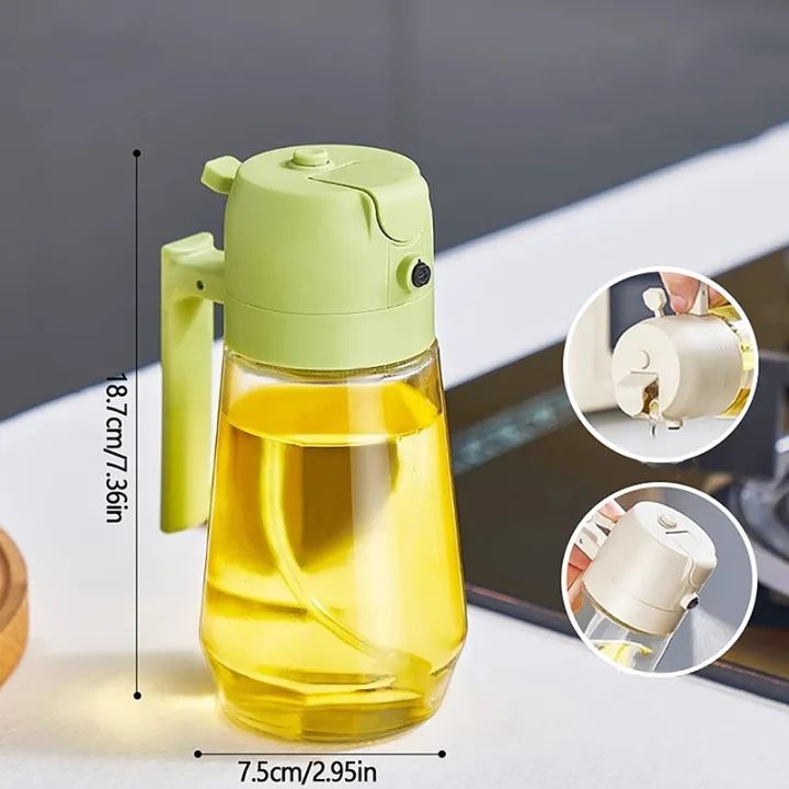 Oil Sprayer for Cooking ,2 in 1 Oil Dispenser and Oil Sprayer - Cartiva7