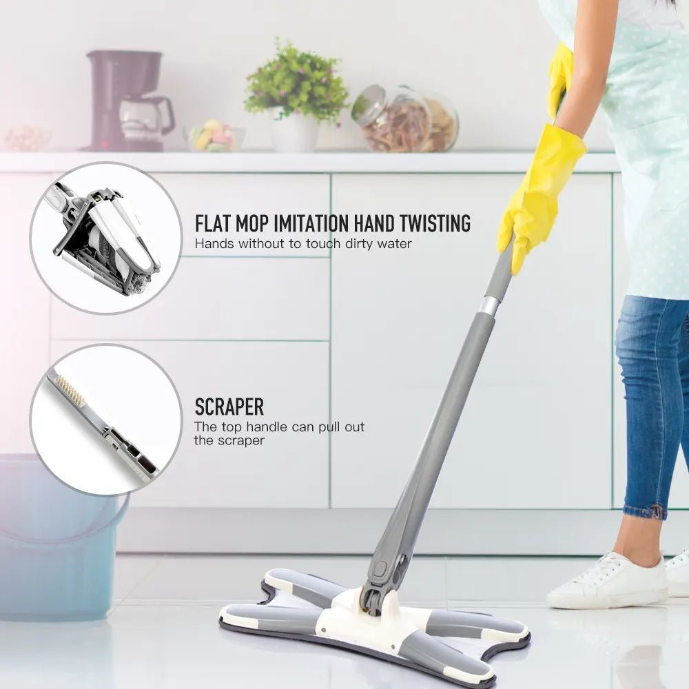 Floor Clean Twist Microfiber Mop With 360 Rotating Head - Cartiva7