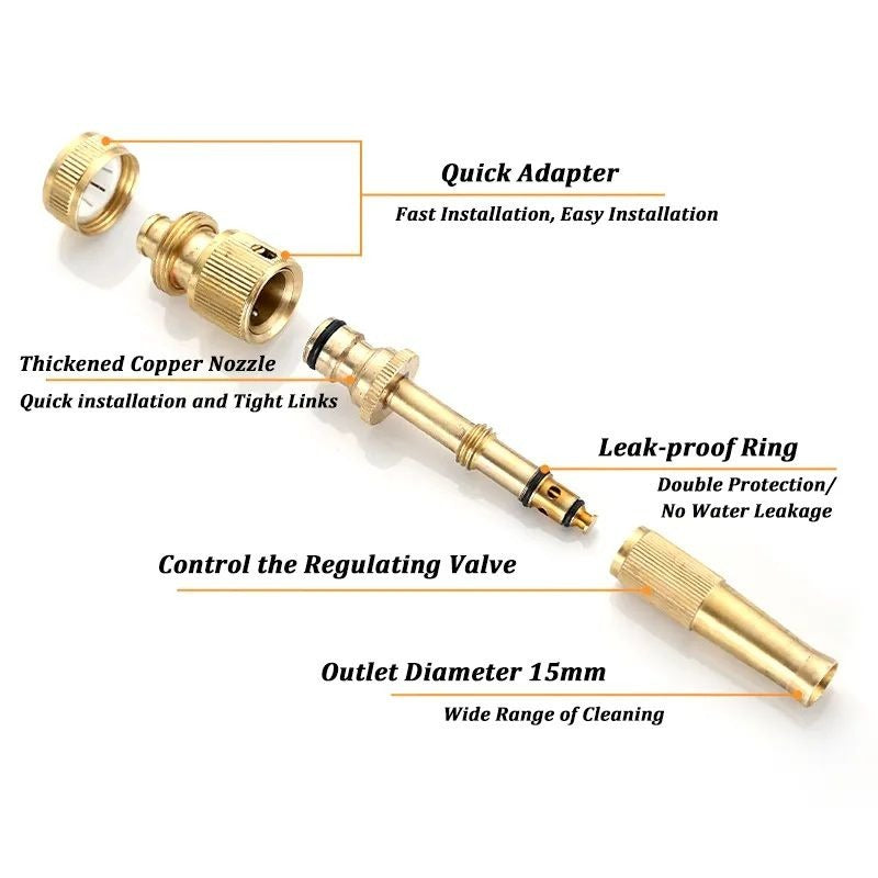 Brass Nozzle, High Pressure For Car, Bike wash - Cartiva7