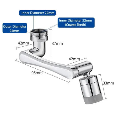 Universal 1440° Rotation Faucet Sprayer Head Extension - Cartiva7