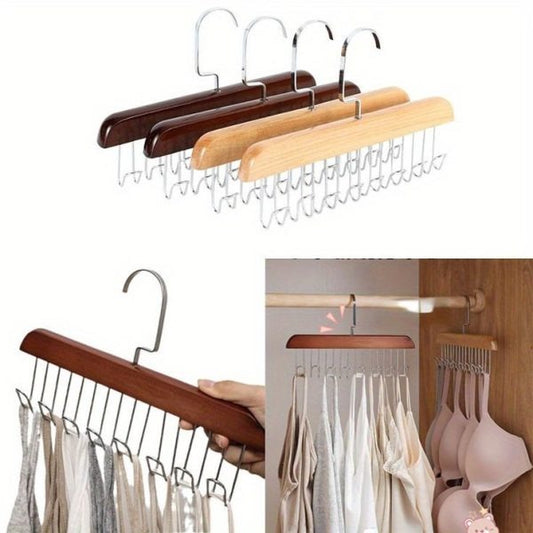360°rotating 8 Hooks Wooden Hanger - Cartiva7