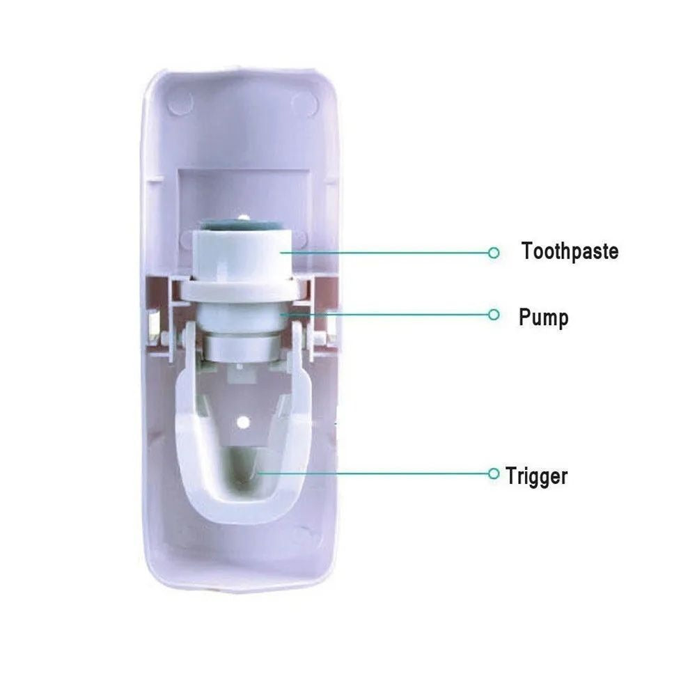 Toothpaste Dispenser With 5 Brush Holder Wall Mounted - Cartiva7