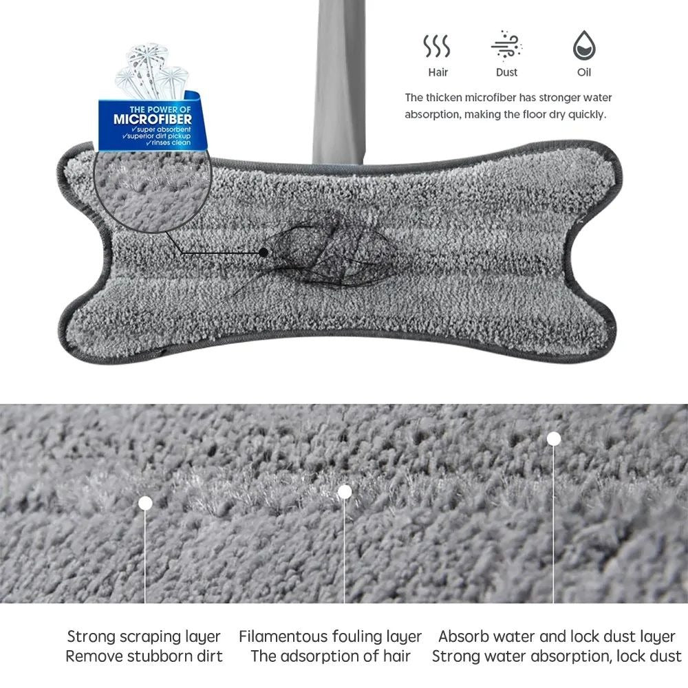 Floor Clean Twist Microfiber Mop With 360 Rotating Head - Cartiva7