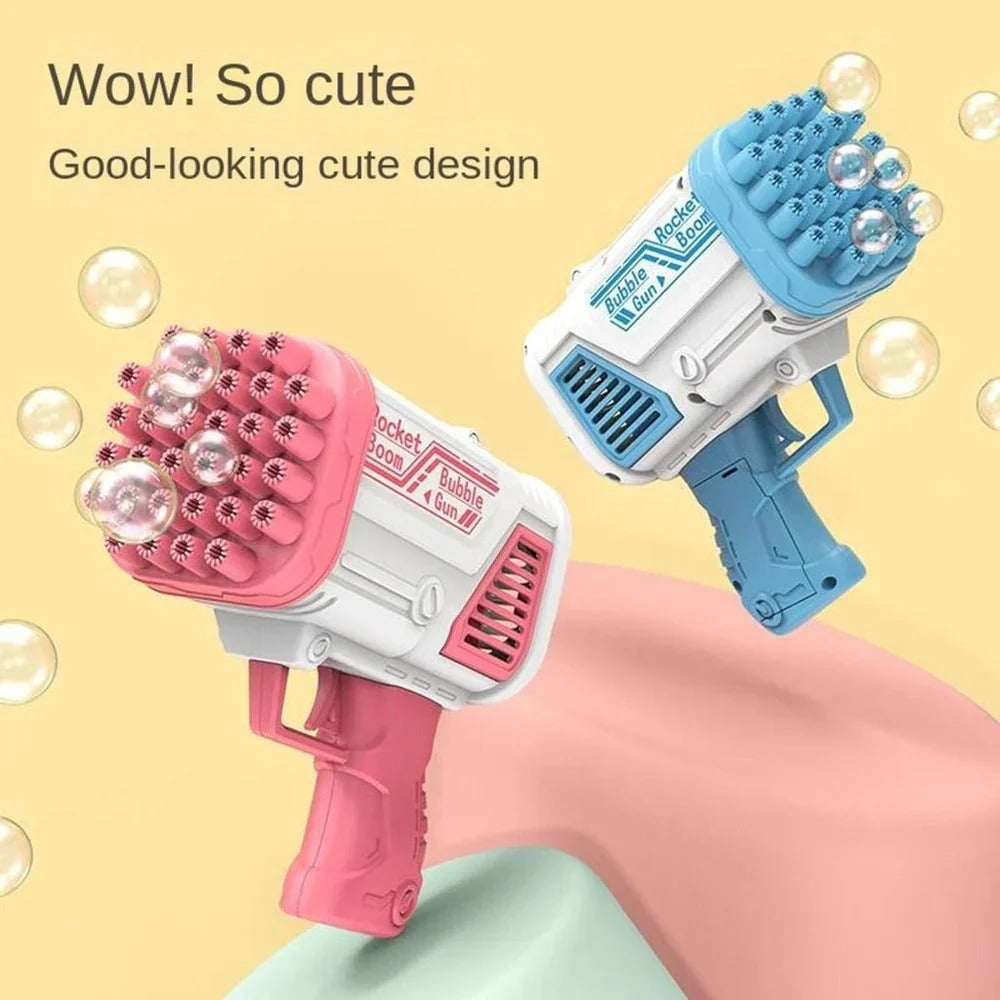 High-Speed 36-Hole Bubble Blaster Gun with Dual Caps (Automatic Bubble Toy) - Cartiva7