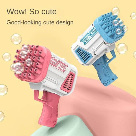 High-Speed 36-Hole Bubble Blaster Gun with Dual Caps (Automatic Bubble Toy) - Cartiva7