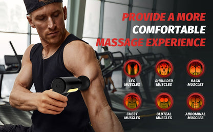 Massage Gun, Portable Muscle Massager Tool for Full Body Pain Relief(Black) - Cartiva7