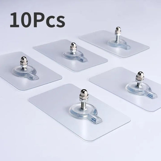 10pcs Strong Self Adhesive Punch Free Wall Hooks - Cartiva7