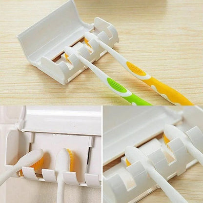 Toothpaste Dispenser With 5 Brush Holder Wall Mounted - Cartiva7
