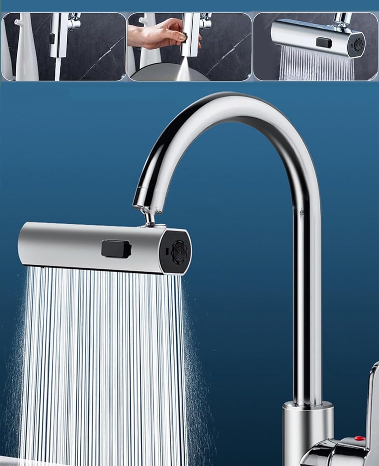 Multifunctional Kitchen Sink Waterfall Faucet - Cartiva7