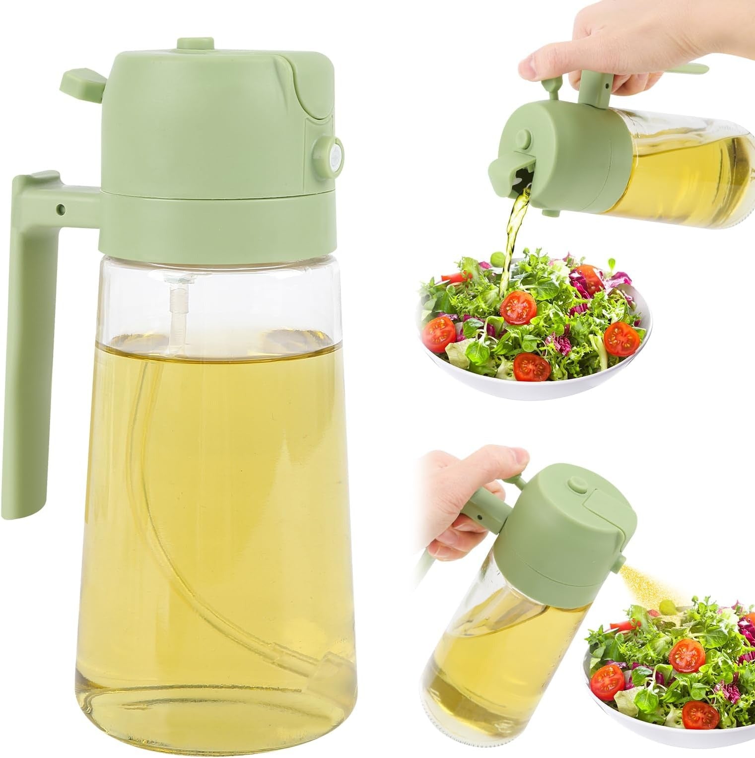 Oil Sprayer for Cooking ,2 in 1 Oil Dispenser and Oil Sprayer - Cartiva7
