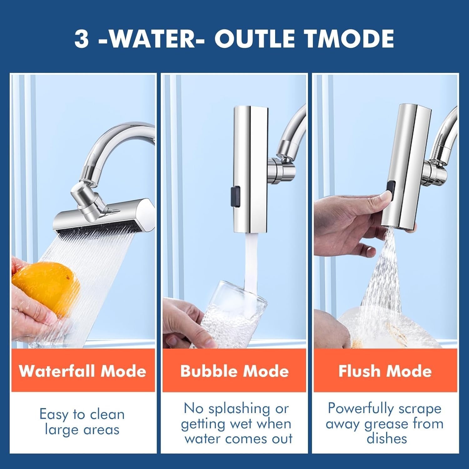 Multifunctional Kitchen Sink Waterfall Faucet - Cartiva7