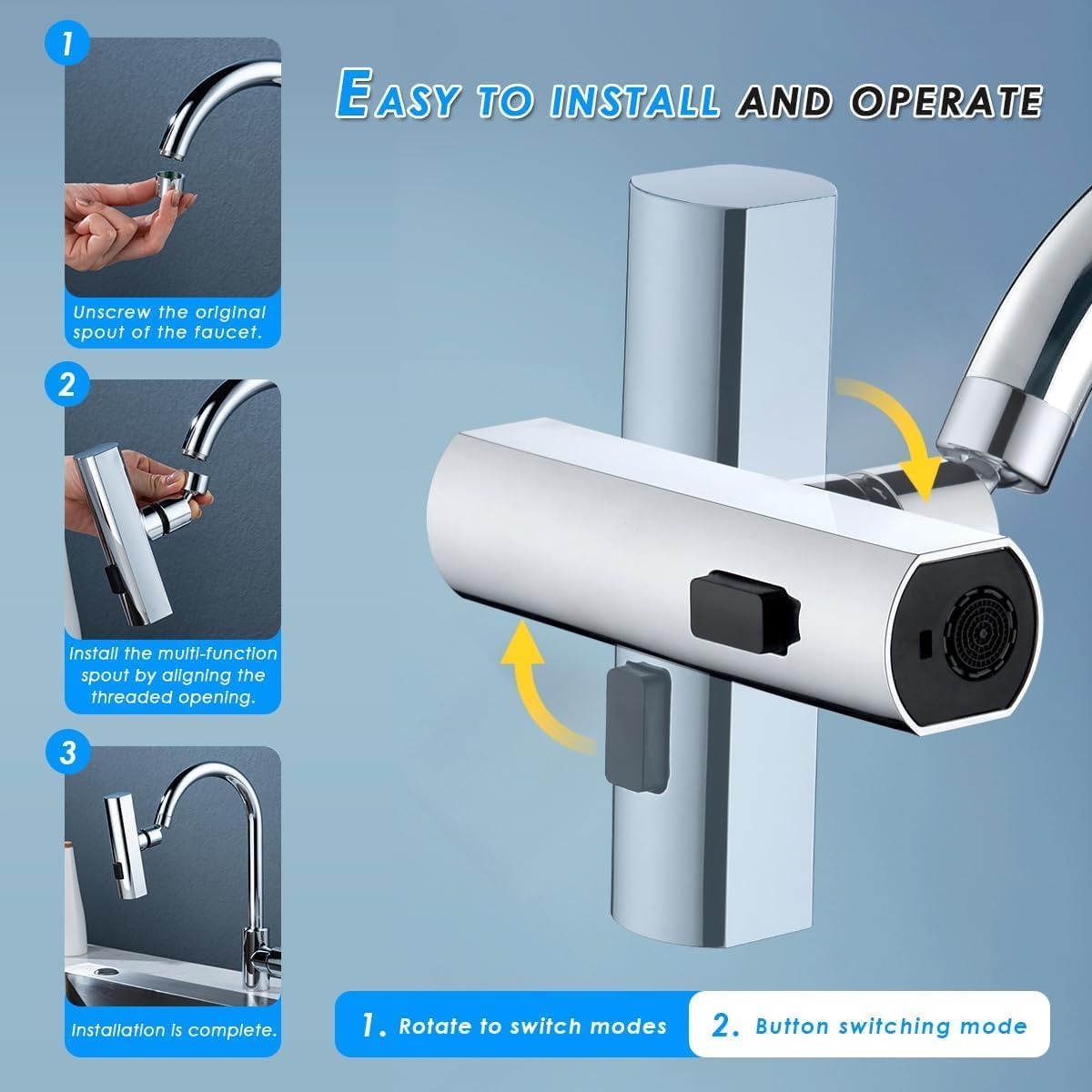 Multifunctional Kitchen Sink Waterfall Faucet - Cartiva7
