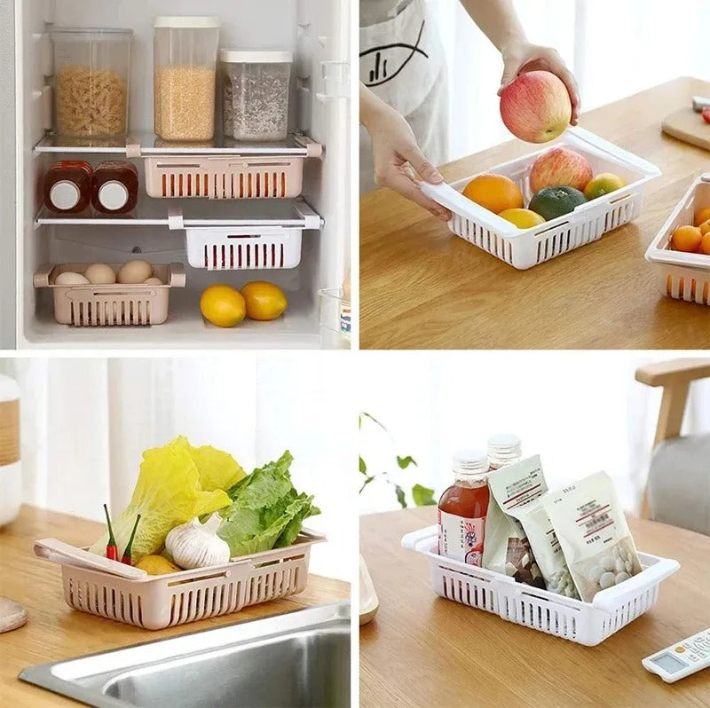 Adjustable Fridge Storage Basket - Cartiva7