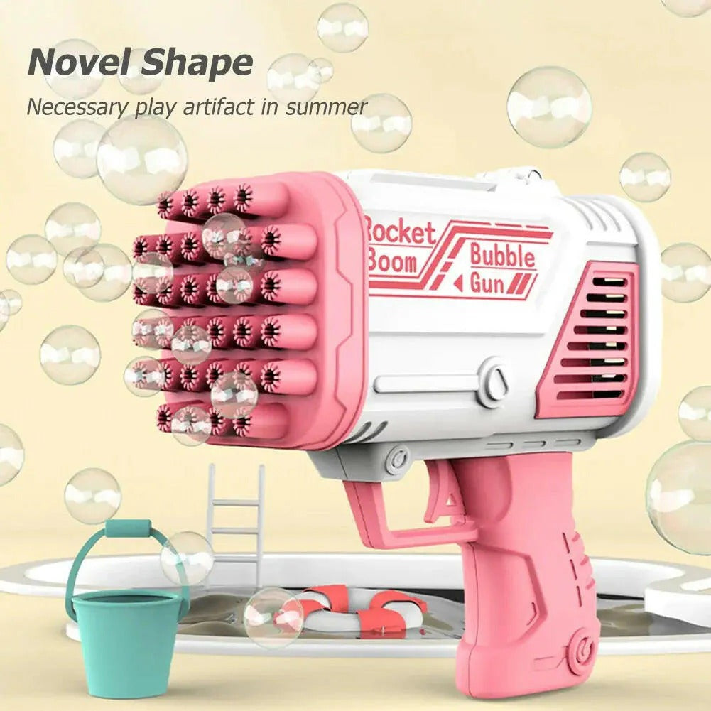 High-Speed 36-Hole Bubble Blaster Gun with Dual Caps (Automatic Bubble Toy) - Cartiva7