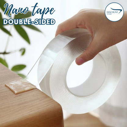 Nano Double Sided Transparent Tape 3 Meter - washable Reusable Tape - Cartiva7