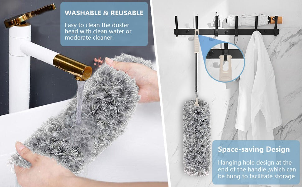 Microfiber Duster Extendable up-to 8 feet - Cartiva7