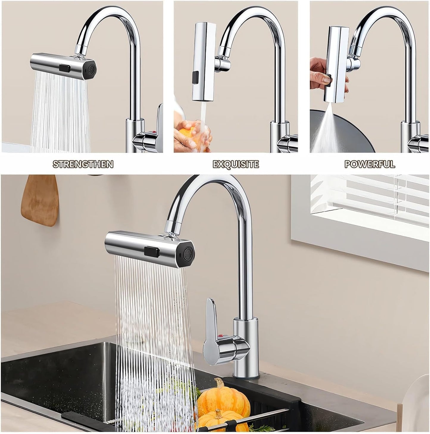 Multifunctional Kitchen Sink Waterfall Faucet - Cartiva7