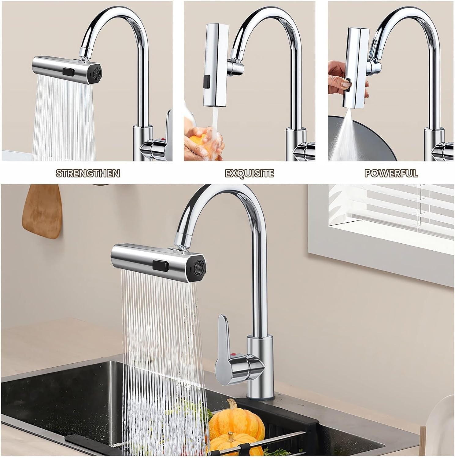 Multifunctional Kitchen Sink Waterfall Faucet - Cartiva7