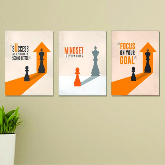 Set Of 3 Wooden Art Frames For Wall Decoration - Cartiva7